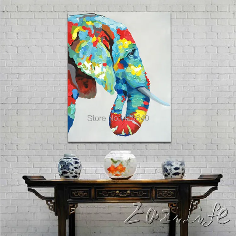 Животные масляная живопись на холсте картины для гостиной настенная Картина поп