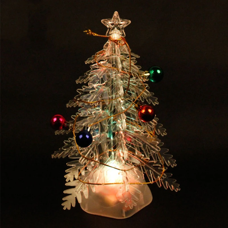 DIY LED свет Рождественская елка ПВХ Рождественский искусственный