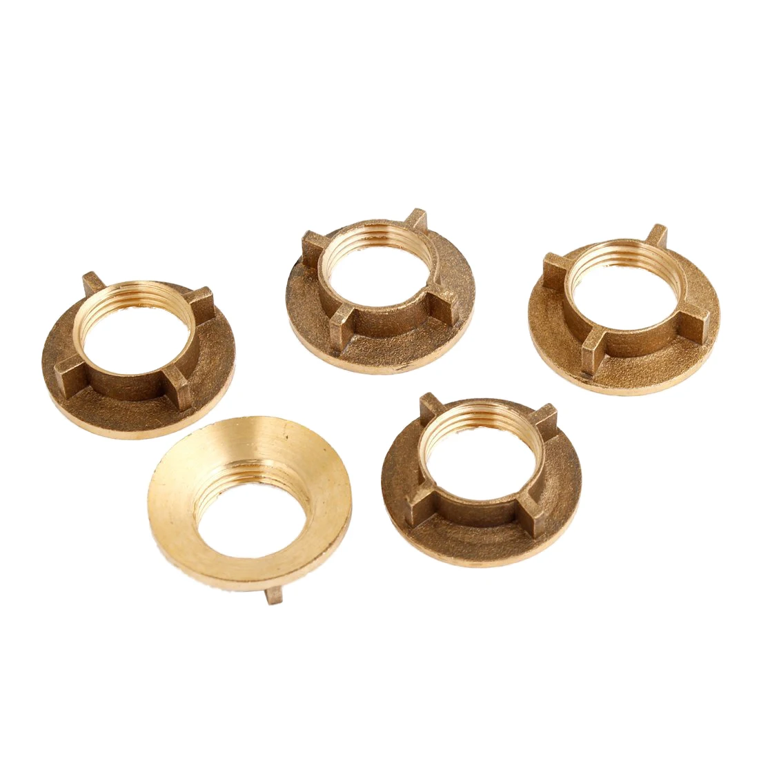 5 шт Золотой Тон Латунь 1/2 &quotPT нарезной бытовой водопроводный кран гайки|nut nut|threaded