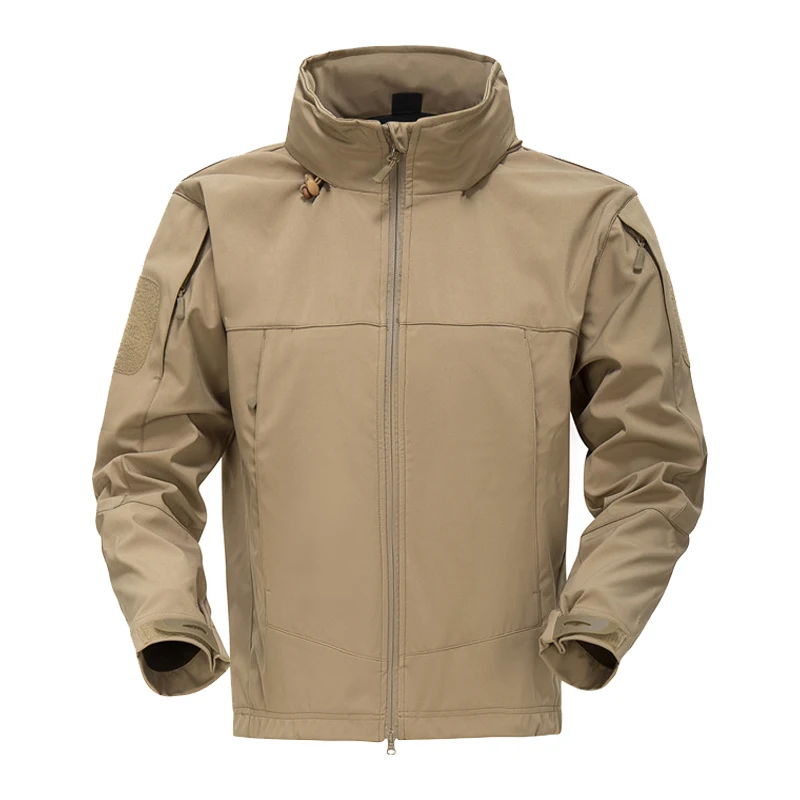 Мужская Флисовая тактическая куртка бомбер водонепроницаемая ветровка в стиле
