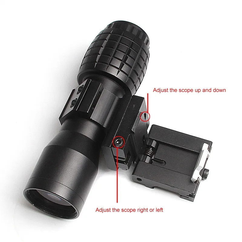 Tactical 4X Magnifier Sight Hunting Optics Scopes Shooting Airsoft Riflescope For 20mm Picatinny Rail | Спорт и развлечения