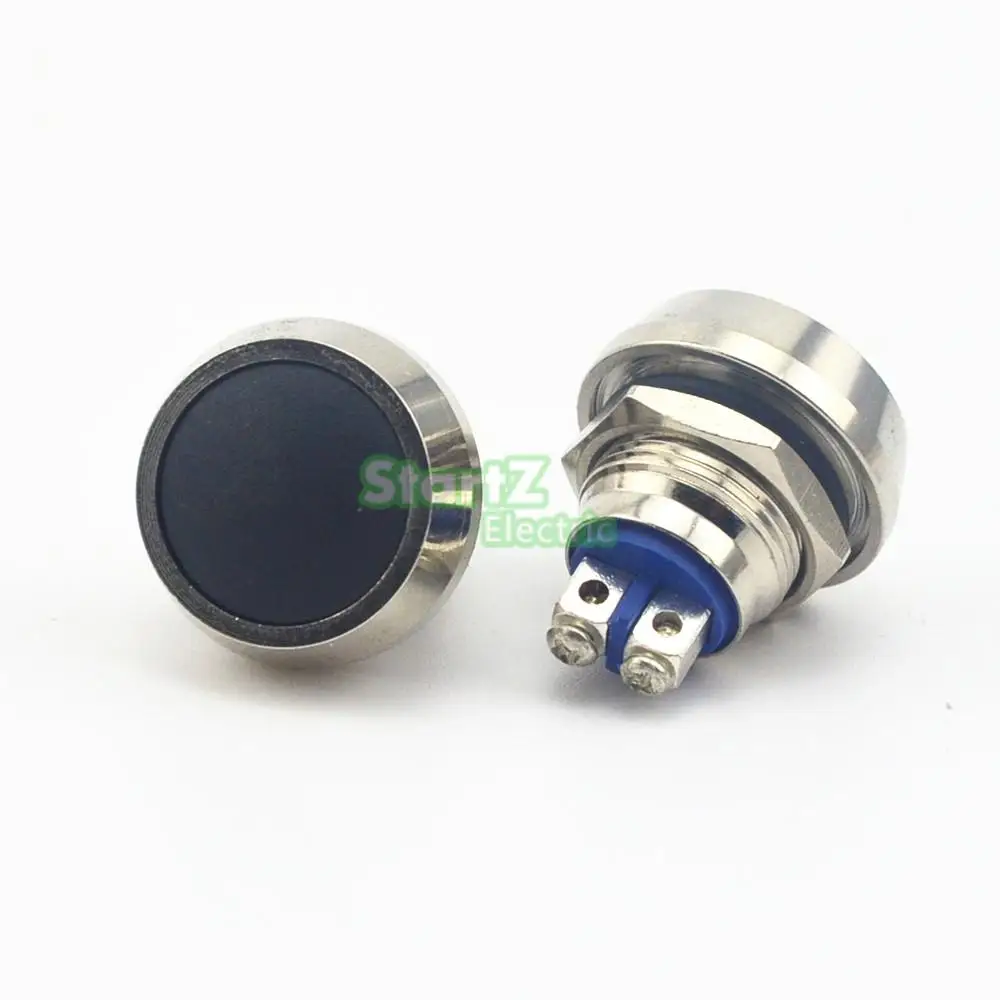 

12mm Black Dome Head Momentary Push Button Switch 2A/36VDC