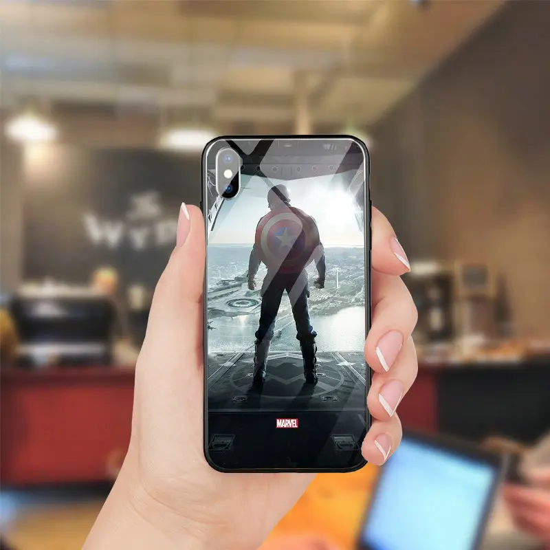 Закаленное Стекло случаи мобильного телефона чехол для iPhone 5 5S SE 8 7 6 S Plus X XR XS Max 10