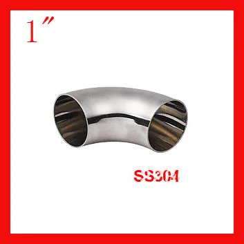 

New Arrival 1" SS304 stainless steel tube elbow 90 degree C elbow WELD elbow Pipe Fitting 10pcs/lot