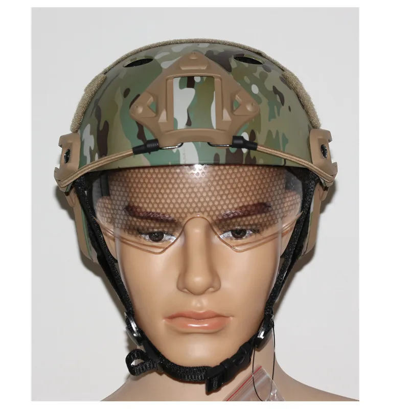 Страйкбольный шлем военный тактический с линзами CS спортивные аксессуары для