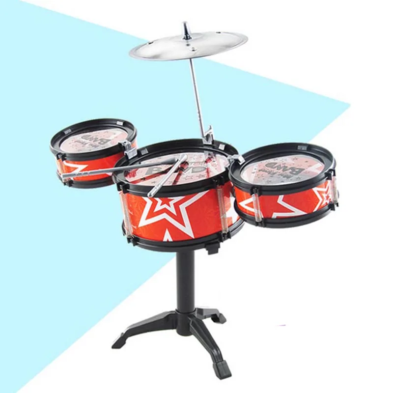 Детский классический джазовый барабан музыкальный ударный инструмент игрушка