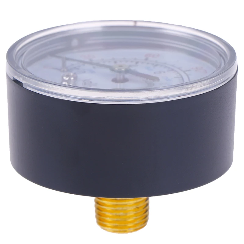 Новый пластиковый корпус бар манометр воздуха 13 мм 1/4 Bsp резьба 0 ~ 180 PSI 12 двойные