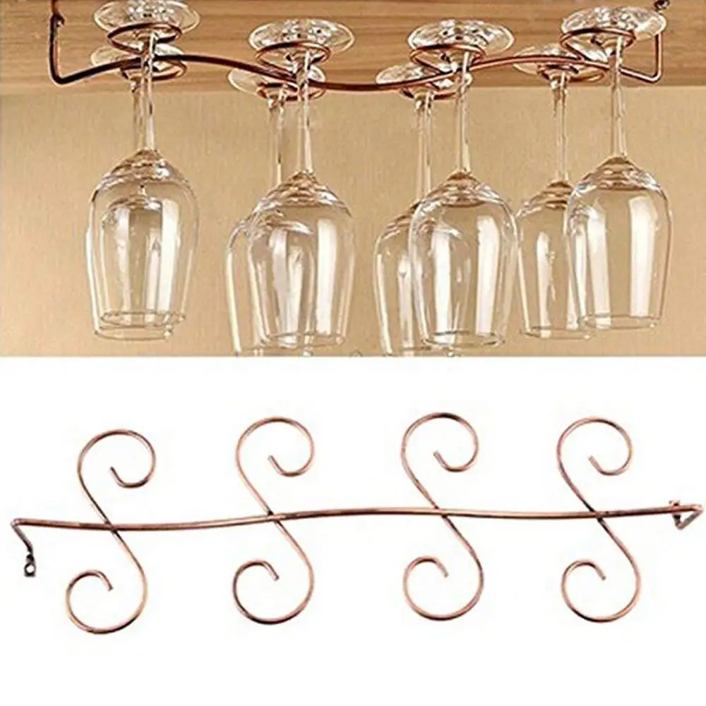 Под шкаф винный стеклянный держатель для бокалов домашнего бара вмещает до 8