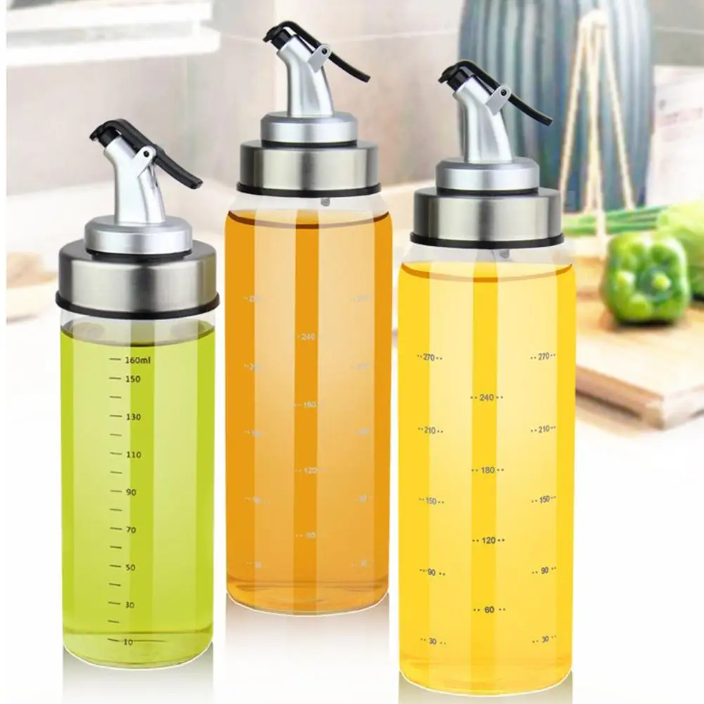 Large Size Oil Pot Glass Lecythus Soy Sauce Vinegar Sealed Leak-proof Household Heat Resisting Kitchen Supplies Seasoning Bo | Дом и сад