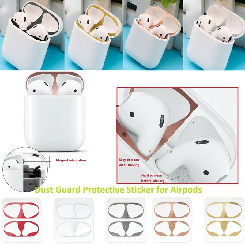 

Airpods Dust Guard Iron Powder Prevention Sticker Metal Plate Easy Install