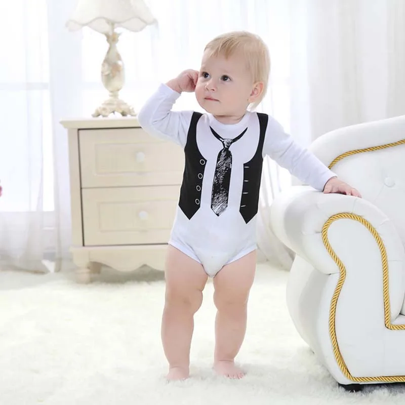 HziriP/Новые Детские боди хлопковое с длинными рукавами для новорожденных 0 12