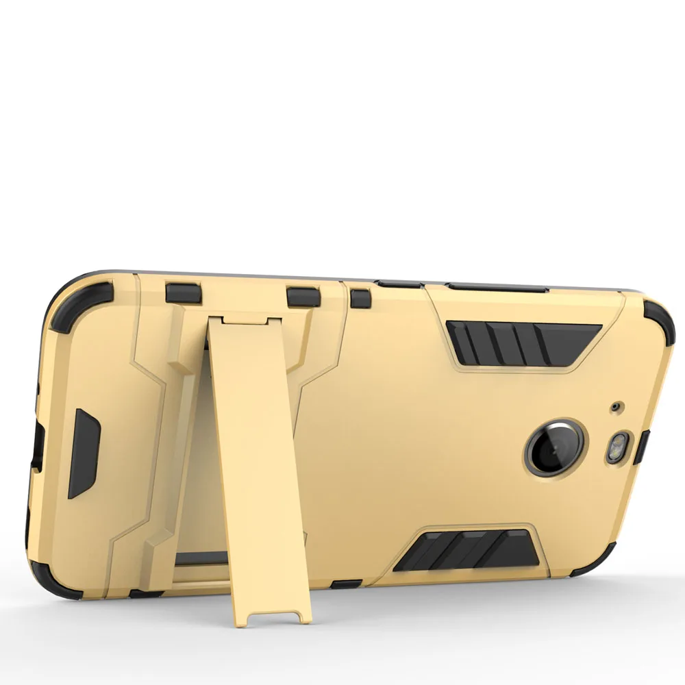 2 in 1 Heavy Duty Hybrid Armor Case Shockproof TPU Silicone Hard PC Slim Back Cover Kickstand For HTC Bolt/10 Evo |