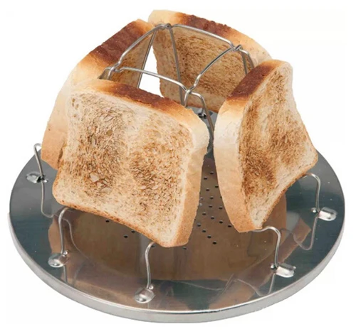 Кемпинговый тостер 4 ломтика Складная нержавеющая посуда для кемпинга караван