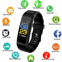 smart bracelet id115plus sport bluetooth wristband 115 plus heart rate monitor watch activity fitness tracker smart band 115plus