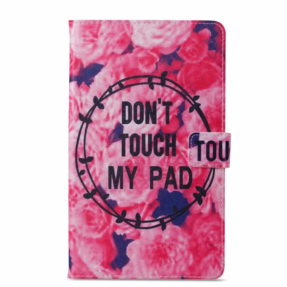 03 Модный чехол с изображением цветка Совы черепа для Samsung Galaxy Tab A 8,0 Smart tt385 8," Smart Cover Funda Tablet Shell - Цвет: 03