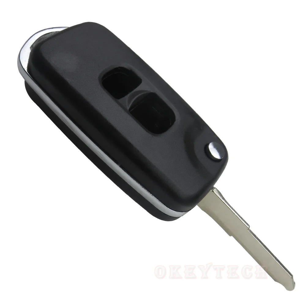 OkeyTech 2 кнопочный откидной складной Модифицированный Корпус ключа с
