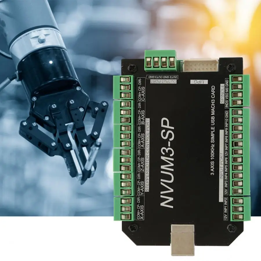 USB MACH3 плата контроллера движения 3 100 кГц для шагового двигателя осевой интерфейс