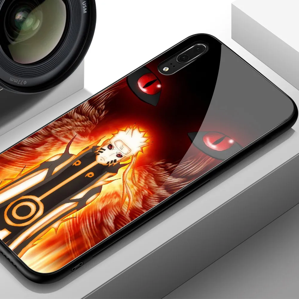 Чехол для Huawei Honor 9 чехол из закаленного стекла Наруто 8x9 9i 10 v10 v9 v20 Note Magic 2 Play