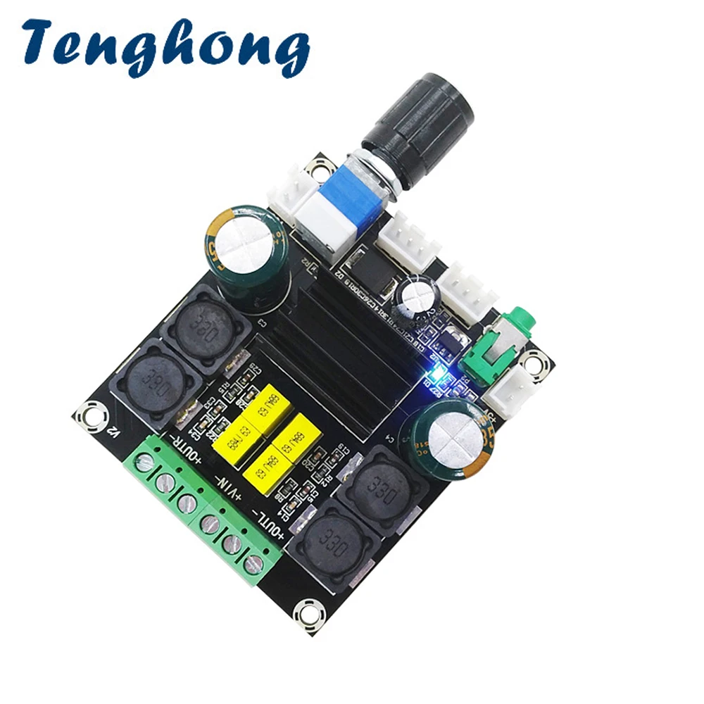 Плата усилителя звука Tenghong TPA3116D2 50 Вт * 2 плата цифрового для динамика класса D