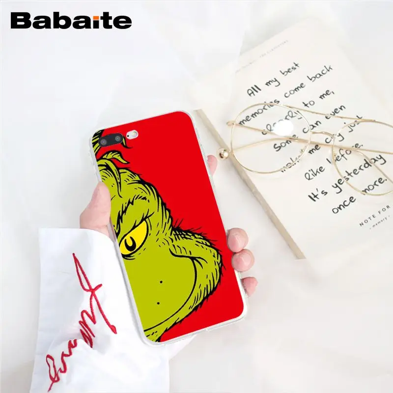 Babaite How the Green ofMonster Grinch палантин чехол для телефона с рождественским рисунком для iphone 11 Pro 11Pro Max X XS MAX 6 6S 7 8Plus 5 5S XR