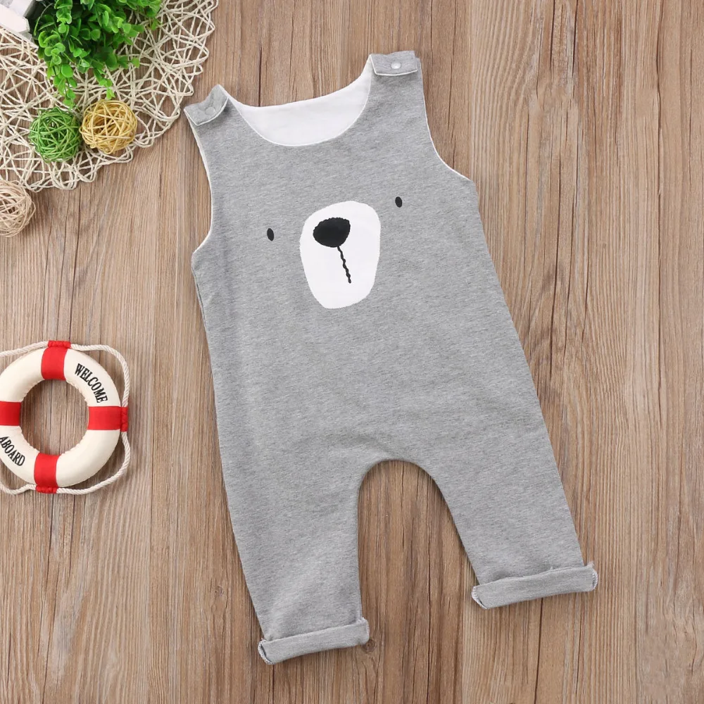 Комбинезон на пуговицах для маленьких мальчиков и девочек без рукавов | Мать