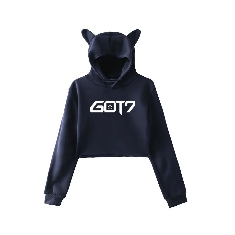 Новинка Kpop GOT7 сексуальный топ женские толстовки с надписью кто то любит Kawaii