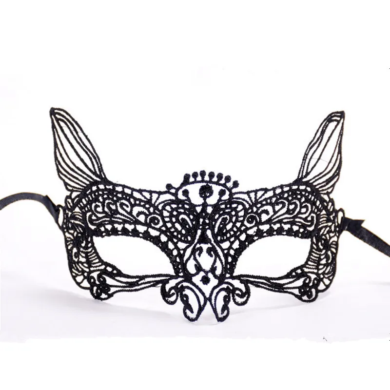 Женская мода ночной клуб бар кружевная кошка Бабочка Сексуальная Маска Карнавал