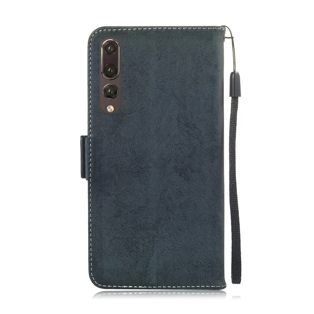 Кожаный флип-чехол Y9 2019 для Huawei P20 Lite чехол телефона Huawa Mate 20 Pro Простой PU кошелек P10