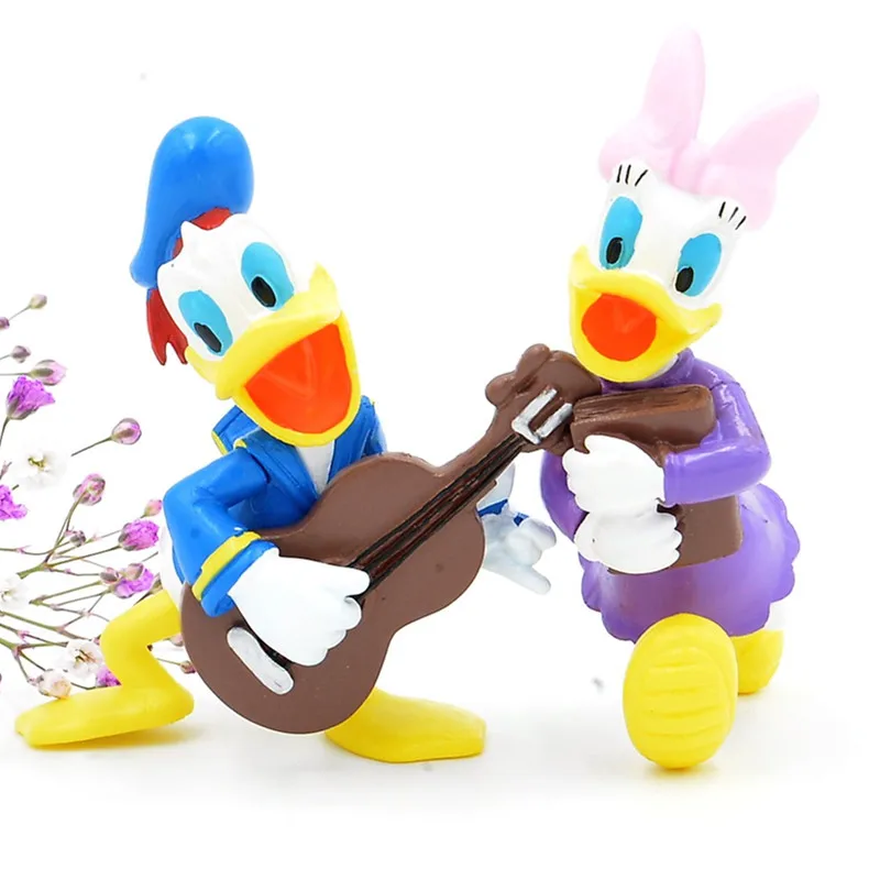 Игрушки для детей 6 шт./компл. 8 см Микки Маус Минни Дональд Дак|pvc action figure|donald duckfigure