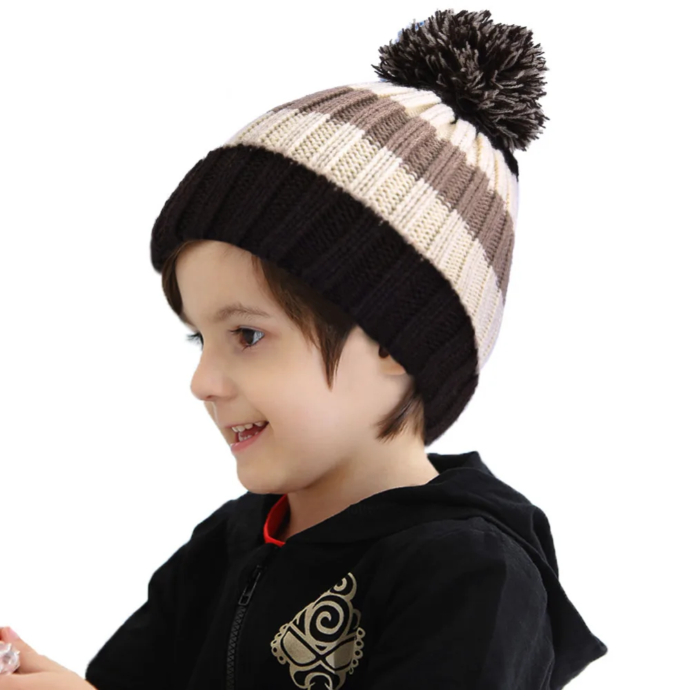 VBIGER Kids Warm Knitted Hat Children Winter Beanies Skullies Cap for Skiing Skating Outdoor Sports | Аксессуары для одежды