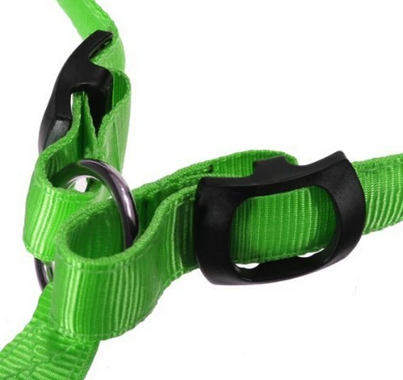 Pet Leash Rope Belt LED Flashing Dog Harness Safety Lead Blinking Light Nylon Green | Дом и сад