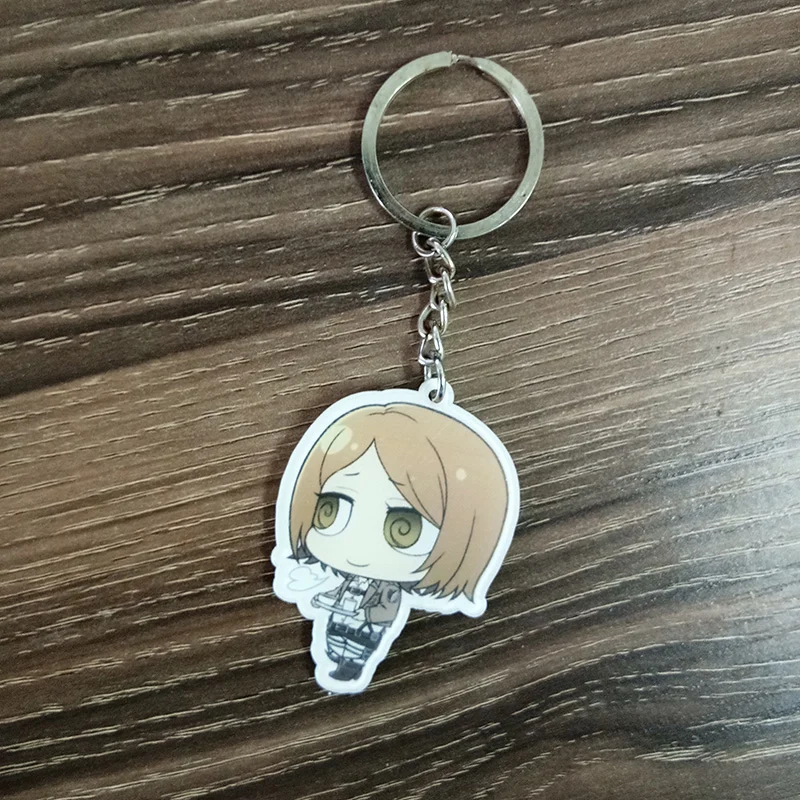 Брелок для ключей с аниме Эрен Акерман кольца подвески 12 шт./компл.|anime keychain|keychain