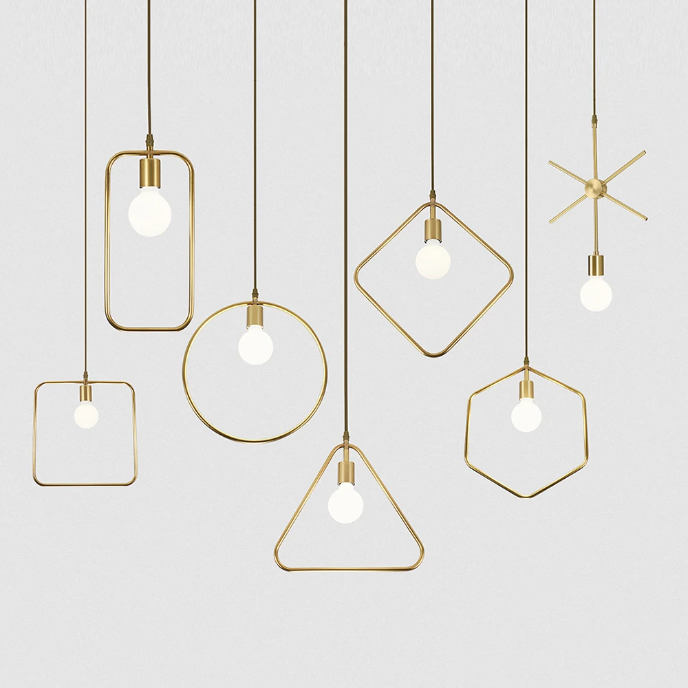 Скандинавское освещение подвеска у кровати современная столовая бар стол блеск