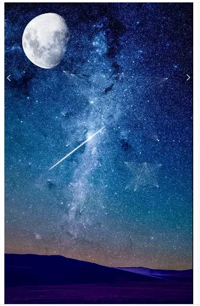 Индивидуальные фото обои 3d потолочные роспись звезда мечты супер луна подвесные