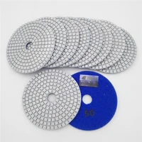 shdiatool 10pcs 4100mm grit 50 professional white diamond wet polishing pads resin bond sanding discs stone plolishing disc