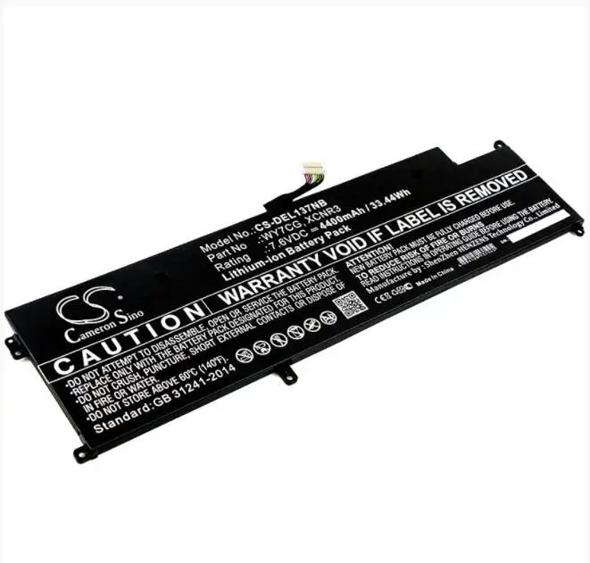 Аккумулятор Cameron Sino 4400mAh для ноутбука DELL Latitude 13 7370 WY7CG XCNR3 ноутбука|Цифровые