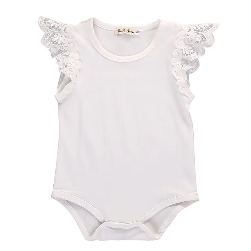 Одежда для новорожденных и маленьких девочек кружевной комбинезон боди летний