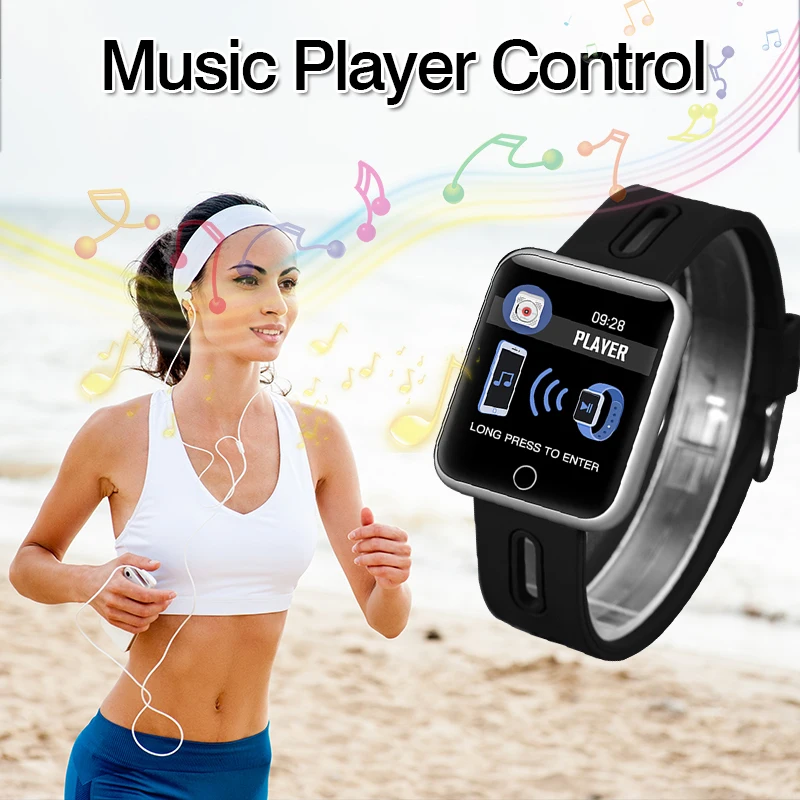 BINSSAW мужские и женские умные часы спортивные с шагомером Bluetooth большие цветные