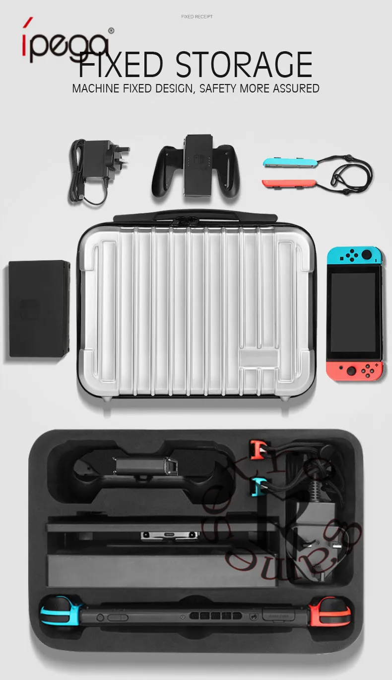 

Big Capacity PC Portable Hard Shell Protective Storage Carrying Bag Case for Nintend Switch Accessories Kit