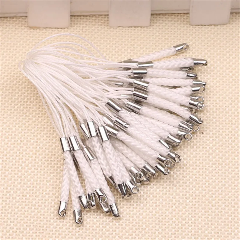 100 шт./лот ремешок для шнурка сотового телефона петли мобильные ремешки