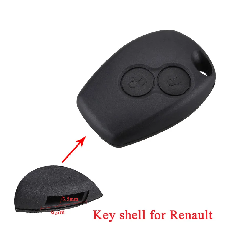 2 кнопки Замена ключа автомобиля оболочки для Renault Duster Clio DACIA 3 Twingo Logan Sandero модус чехол для ключа без лезвия