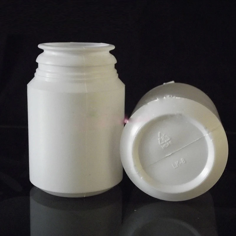 20шт 100 мл круглая белая HDPE ксилитол/резинка/таблетки/порошок/крышка в бутылках