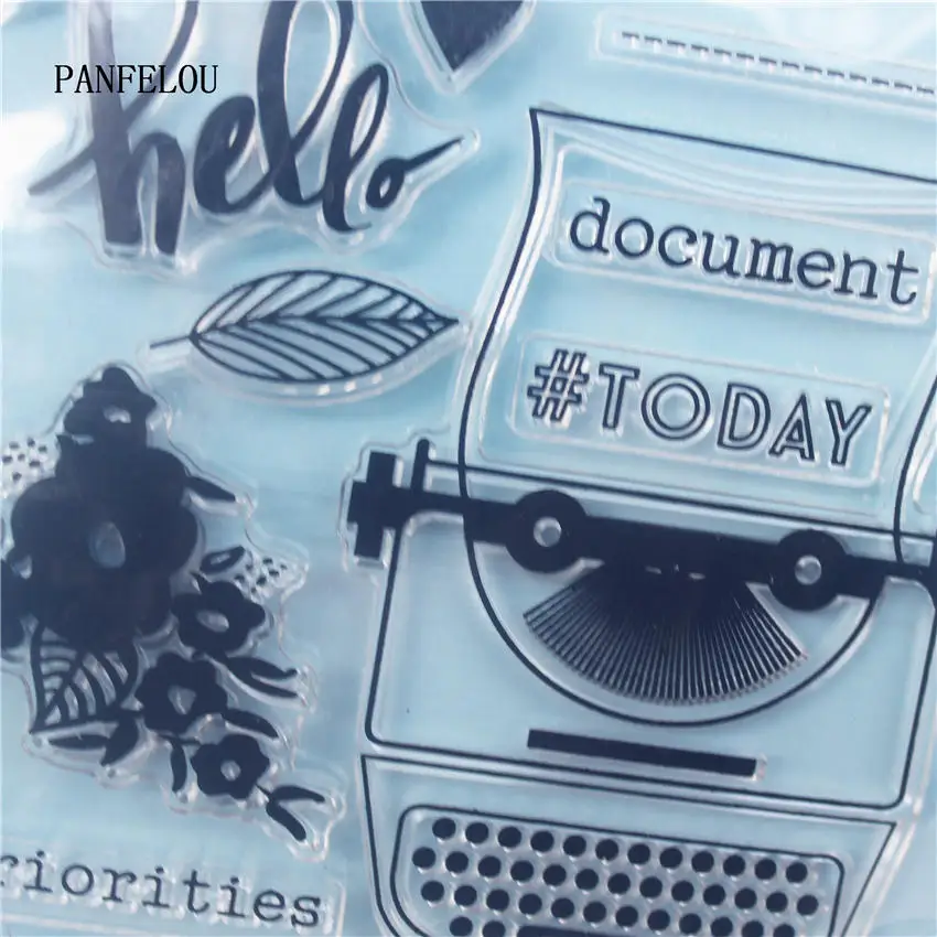 PANFELOU The coffee Clear Stamp DIY Silicone Seals Scrapbooking/Card Making/Photo Album Decoration Supplies sheets | Дом и сад
