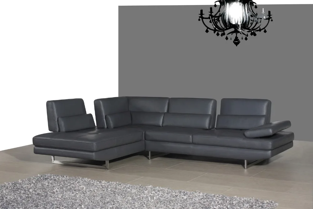 Диван секционный из натуральной кожи угловая мебель для гостиной L-образный