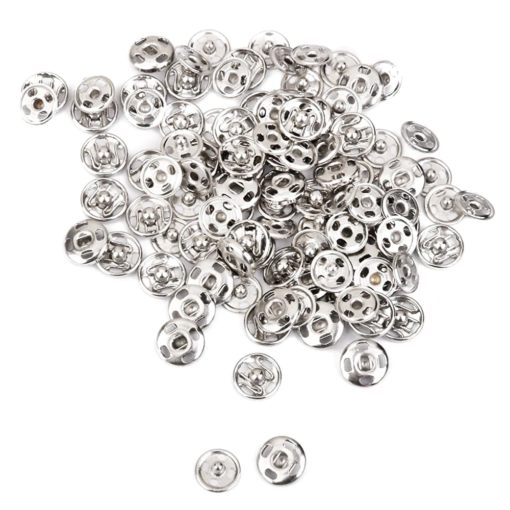 Пришивные защелки кнопки крепления 10 мм в упаковке. 50 комплектов