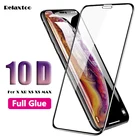 10D закаленное стекло для iPhone XR XS MAX X защита экрана 10D закругленные края полное покрытие защитное стекло aifon x s r sx Max пленка