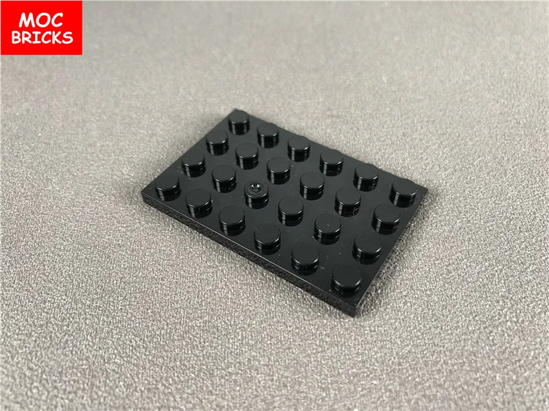 20 шт./лот MOC кирпичи белая пластина 4x6 подходит для 3032 развивающие строительные