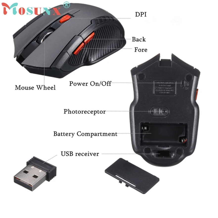 Мышь Raton 2 4 Ghz Мини Беспроводная оптическая игровая мышь Мыши и USB приемник геймер