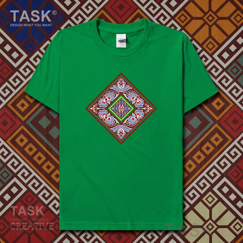 Характерная футболка в национальном стиле одежда с принтом китайских этнических