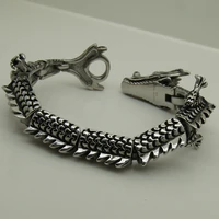 cool dragon cowboy motorcycle menboys jewelry stainless steel chain bracelet jewelry